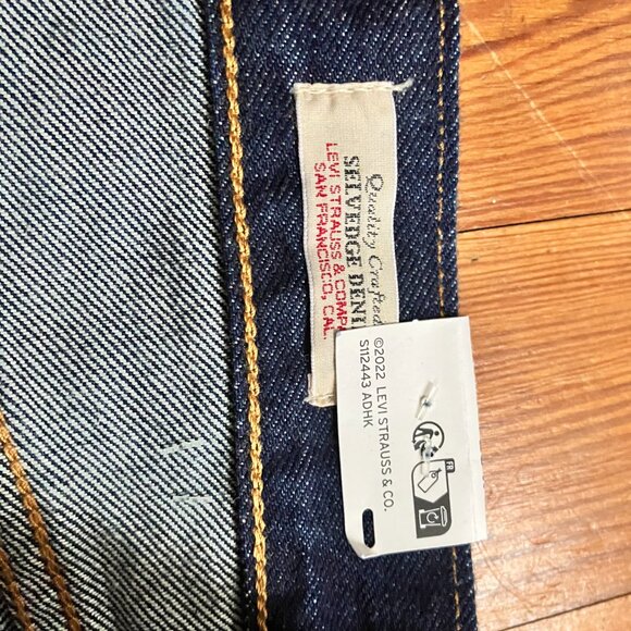 Levis's 501® Original Fit Selvedge 100% Cotton Women's Jeans 28W X 30L - Picture 2 of 4